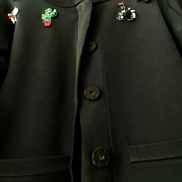 Pink Tartan women’s embellished cardigan size Medium - Picture 5 of 8